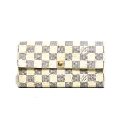ルイヴィトン LOUIS VUITTON ポルトフォイユ・サラ ダミエアズール 長財布 レディース 中古 美品