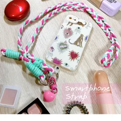 スマホ⭐︎ショルダーストラップ⭐︎インスタ映え⭐︎ 推し活⭐︎韓国　パラコード風　コーデのアクセントに！