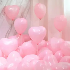 【特価セール】(ピンク) 店舗装飾 子供会 子供会 パーティー パーティー 店舗装飾結婚式 結婚式 誕生日会 プロポーズ 告白 バレンタイン飾り 50個セット X 25cm 10インチ 飾り付け バルーン 風船 ハート TTGVKSHF GSSTR