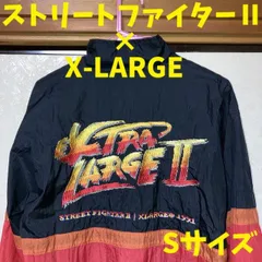 エクストララージ × スト２ ナイロンジャケット 赤 黒 オレンジ Sサイズ
