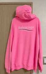 BALENCIAGA(バレンシアガ) 正規品 ピンク フード付きTシャツのサムネイル