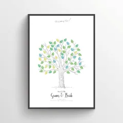 モノクロウェディングツリー 〈オリジナル対応可〉選べるオプション全5種類 A4 B4 A3サイズ