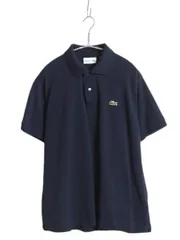 【お得なクーポン配布中!】 ラコステ 鹿の子 半袖 ポロシャツ メンズ L レディース XL 程 半袖シャツ ワンポイント コットン カットソー ボックス カジュアル ゆったり