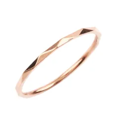 【ピンクゴールド × 12号】[Cream dot. クリームドット公式] リング 指輪 レディースステンレス製 ピンキーリング 金属アレルギー つけっぱなし 大きいサイズ 多面カット 大人