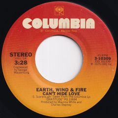 Earth, Wind & Fire Can't Hide Love / Gratitude Columbia US 3-10309 211788 SOUL ソウル レコード 7インチ 45