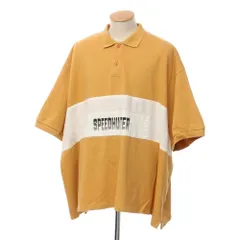 【中古】バレンシアガ BALENCIAGA SPEEDHUNTER ワイドシルエット 半袖ポロシャツ ライトオレンジ系xホワイト【サイズXS】【メンズ】のサムネイル