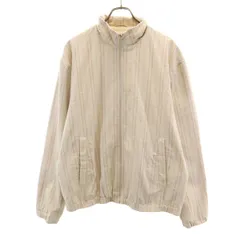 ZARA ザラ ストライプ柄 ブルゾン XL ベージュ ジャケット メンズ 古着