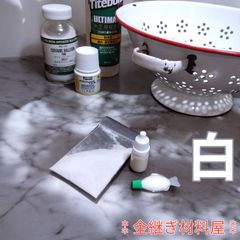 白い陶器とホーロー、セラミックの補修 簡易金継ぎ これで解決3点セット 小分け ホルベイン セラミックパウダー ペベオ ポーセレン タイトボンド3 ★ 簡易金継ぎの応用編 欠け埋めのパテ作りから塗装までの これで解決3点セット