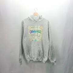 ◇ ⊇ PORT&COMPANY ポートアンドカンパニー プリントデザイン 長袖 パーカー サイズ表記なし グレー メンズ E  【1503050014991】