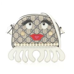 グッチ GUCCI ショルダーバッグ チルドレンズ GGオクトパス 550756 ベージュ/ホワイト/ネイビー PVCコーティングキャンバス レザー ショルダーバッグ レディース Used Aのサムネイル