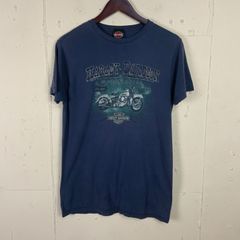 ハーレーダビッドソン　HARLEY DAVIDSON Tシャツ紺 ネイビー古着　Ｍサイズ　f250408005