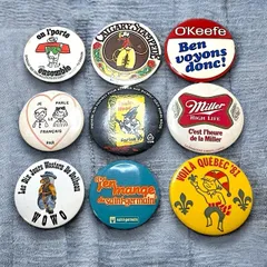 DC アドバタイジング イラスト 缶バッジ ビッグサイズ 大 大きい ビンテージ アンティーク 50s ~ 60s 70s 80s 90s 00s 小物 アクセサリー 古着 USA 仕入れ ロック バイカー アメカジ ストリート  p10/のサムネイル