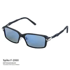 ジール ゼクー(Zeque) スパイク Spike F-2060 マットブラック/ブラック トゥルービュースポーツ/ブルーミラーのサムネイル