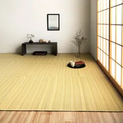 【最安値】防止 へこみ 畳上敷き 防音 キャンプ・花見などアウトドアでも活躍 夏は肌に密着しにくくベタつかない フロアマット 水こぼしや汚れに強くてお手入れ簡単な洗えるラグ 傷がつきにくく引っ掻き傷にも強い丈夫なPP素材で作ったカーペット ベージュ 3畳 江戸