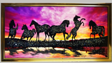 水晶パネル アートパネル    106×56cm