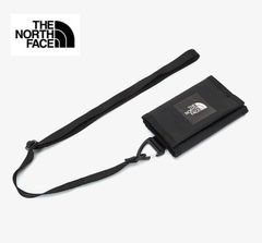THE NORTH FACE ノースフェイス ニューアーバン スリムウォレット 折り財布 札入れ カード収納 ネックストラップ メンズ レディース ブラック色 日本未発売