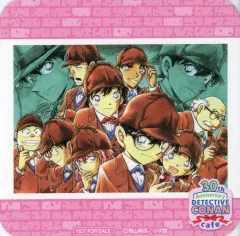 【中古】コースター 集合(全員探偵服) オリジナルコースター 「名探偵コナン 連載30周年記念カフェ」 コラボドリンク注文特典