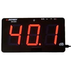 壁掛け騒音計 アラーム機能 サウンドレベルメーター 騒音計 SW-525A 騒音レベルテスター ノイズメーター LCD 30-130dB 点滅ライトリアルタイムモニタリング 工場実験室病院事務所学校家庭など場所幅広い使用