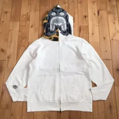 ホワイト タイガー パーカー Mサイズ a bathing ape BAPE camo tiger full zip hoodie エイプ ベイプ アベイシングエイプ 迷彩