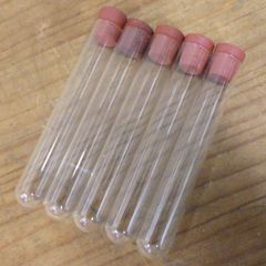 試験管 リムなし 5本 コルク付き