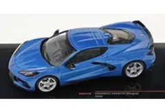 【中古】ミニカー 1/43 コルべット C8 2020(メタリックブルー) [MOC316]