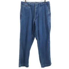 nanamica ナナミカ 日本製 ワイドデニムパンツ w32 インディゴ ジーンズ メンズ 古着
