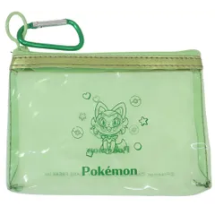 【メール便】ポケットモンスター クリアポーチ カラビナ付ミニポーチ ニャオハ ポケモン カミオジャパン 小物入れ キャラクター グッズ 