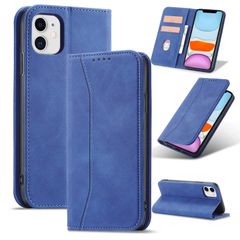 【大人気】PinLiSheng iPhone 11 ケース 手帳型 レザー 耐衝撃 耐摩擦 全面保護 マグネット式 カード収納 スタンド機能 iphone11 ケース 6.1 インチ対応(ネイビー iPhone11)