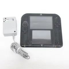ニンテンドー2DS クリアブラック美品 3DSソフトセット 充電コード付き3DS
