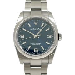 【ROLEX】ロレックス オイスターパーペチュアル 116000 腕時計 ステンレススチール メンズ ランダム番 2019年ギャラ ブルー369 青文字盤 自動巻き