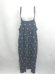 ◇ ⊂ SM2 サマンサ モスモス ドット柄 オーバーオール サイズＦ ネイビー ホワイト レディース E  【1502180047404】
