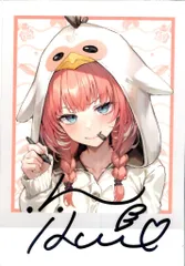 Loulou*di トレカ 直筆サイン ルイ 鷹嶺ルイ 直筆サイン＆箔押し複製メッセージ入りかかげ描き