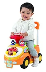 【中古】(未使用･未開封品)アンパンマン よくばりビジーカー 押し棒＋ガード付き (リニューアル)