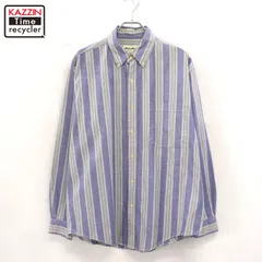 00s Eddie Bauer マルチストライプ柄 ボタンダウン 長袖シャツ メンズ 表記Mサイズ