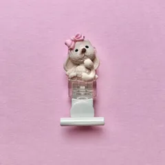 名札クリップ015　〻ガーリーわんこ〻