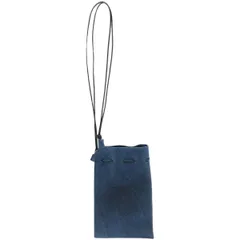 ITTI イッチ HERRIE KINCHAKU POUCH - PM ヌバックレザー巾着ポーチ バッグ ITTI-BAG-090-NSHR インディゴのサムネイル