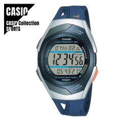 【即納】国内正規品 CASIO カシオ PHYS フィズ STR-300J-2AJH ランニングウォッチ グレー×ブルー メンズ レディース 腕時計