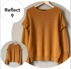 【美品♪】リフレクト　フリルショルダーニット　\14,300