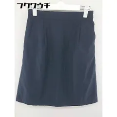◇ Sonny Label URBAN RESEARCH サイドジップ ウエストゴム 膝丈 台形 スカート サイズF ネイビー レディース  【中古】 【1109030010153】