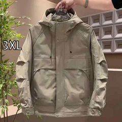 新品未使用/3XL】FREE SPIRIT フード付き 中綿ジャケット カーキ 