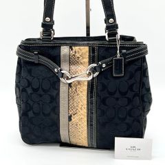 良品】COACH オプアート パンチング ハンドバッグ 2way ベージュ