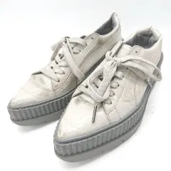 ◇ Θ PUMA プーマ 厚底 スニーカー サイズ24.5 ベージュ レディース E  【1412090003370】