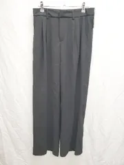 ◇ ⊂　◎　●未使用● me+em select ミームセレクト タグ付き スラックス　パンツ サイズXL ブラック レディース P  【1408200035843】