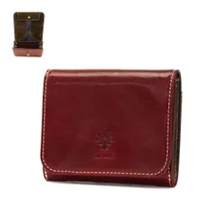 アルベロ 財布 ALBERO 二つ折り 二つ折り財布 PIERROT ピエロ 小銭入れ 軽い ミニ財布 ギフト 本革 革 日本製 レザー レディース 6435 ラズベリー(64)のサムネイル