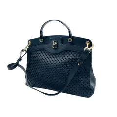 【美品】フルラ　2way　ハンドバッグ　ワンショルダーバッグ　黒