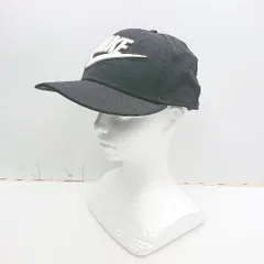 ◇ Θ NIKE ナイキ ロゴ刺繍入り 野球帽 ベースボール キャップ ブラック サイズone メンズ レディース E  【1410290058077】