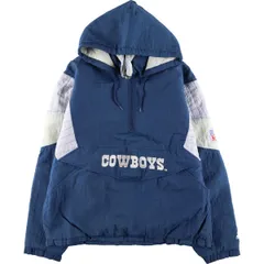 古着 90年代 スターター Starter NFL DALLAS COWBOYS ダラスカウボーイズ 中綿パーカー パファージャケット メンズXL/eaa393742のサムネイル