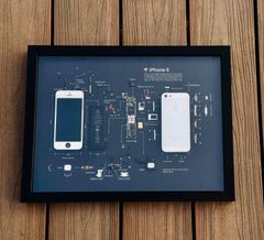 iPhone 5 White 標本アート ボックスフレーム