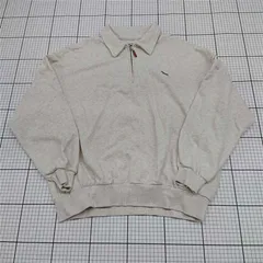 ◇ ⊇ FREAK'S STORE × THE FOX COLLECTION ハーフジップ 長袖 プルオーバー サイズF ベージュ系 レディース メンズ E  【1509100076728】