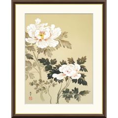 掛け軸 如学 四季花 中島清堂 識箱 絹本 希少 軸装 茶道具 掛軸 美品